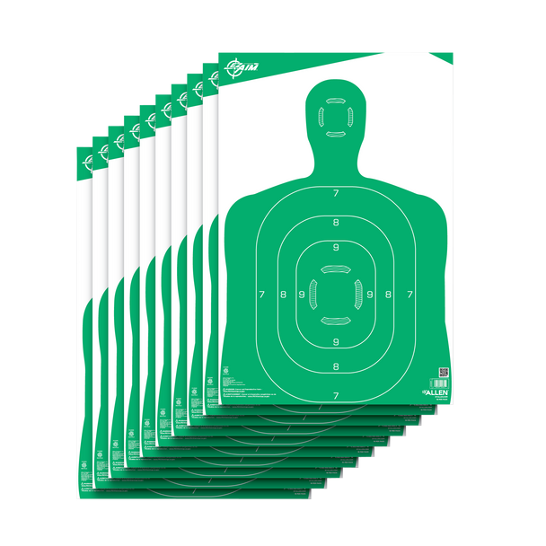 EZ-AIM Silhouette Target 12"x18" Pack - 10 per pack