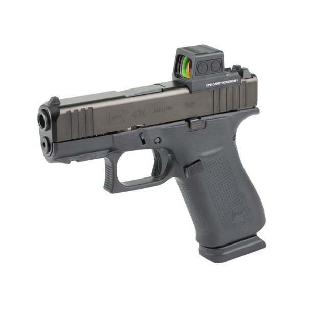 Glock 43x MOS Sub-Compact 9mm Pistol 3.41" Barrel - Holosun EPS Carry Red Dot Bundle, PX4350203MOSH2, 764503073557