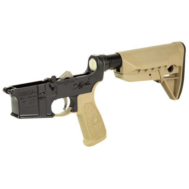 BCM Complete Lower Receiver with Widebody SOPMOD 0 Stock FDE - BLEM, BCMLRG-STK-MOD-0-SPMD-FDE-COSMO, 812526024268