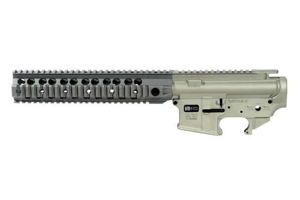 BG Defense Type-A Mil-Spec Forged Matched Receiver Set - 10.875" Handguard - Clear Anodized, TPBKMK10875-CLEAR