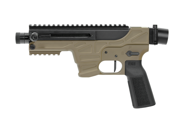MasterPiece Arms Defender 30K 9mm Braceless Pistol 4.5" Threaded Barrel - FDE