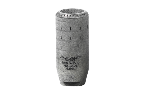 Stealth Additive Works Klik 22 Ultra-Compact Titanium Suppressor - Raw Finish