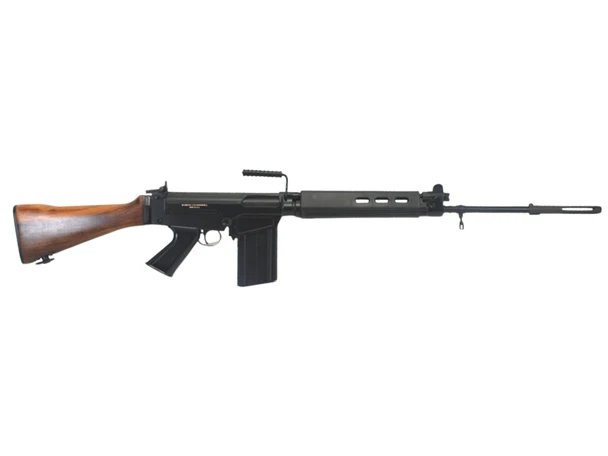 DSA SA58 FAL The Cuban 7.62x51mm Rifle 18" Barrel w/ Long Slotted Flash Hider - Walnut Stock, SA5821S-CUBAN-A