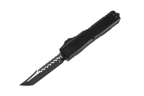 Microtech UTX-70 Gen IV Hellhound Signature Series - Black Handle - Tactical Finish Blade, 14194-1TS, 810222587483