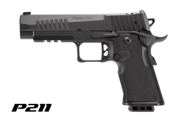 Sig Sauer P211-FULL 9mm Pistol 5" Bull Barrel - 21 Rd - Nitron® Black, 211F-9-BXR3, 798681740482