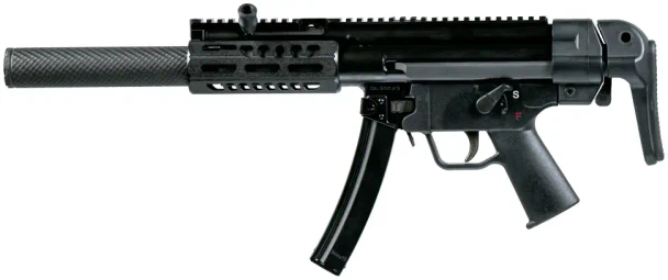 PTR 9SDM / USDA9 & Vent 2 Suppressor Kit - 9mm SBR 6" Ported Barrel - 30 Rd, PTR9SDA-0090101, 810161700516