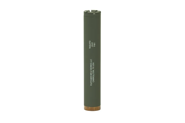 Fletcher Rifle Works Taquito .22 Cal Suppressor - OD Green
