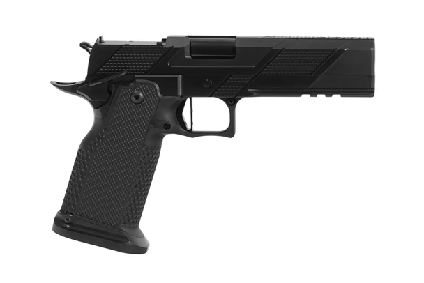 CNC Gunworks NAGA 9mm Island Ported Pistol 5" Bull Barrel - Black DLC, 950NAGA-DLC