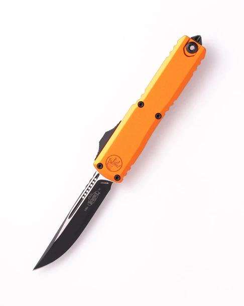 Microtech UTX-70 Gen IV - Orange Handle - Tactical Finish Blade, 11484-1OR, 810222589005