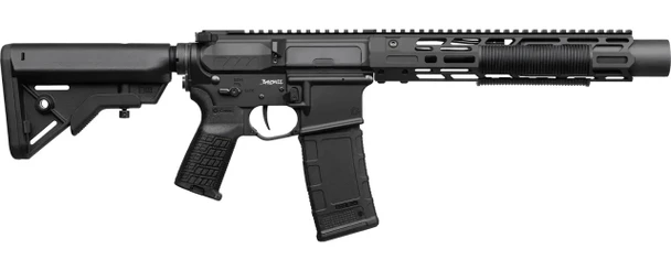 CMMG MK4 Zeroed Banshee SD .300 BLK SBR 6.5" Integrally Suppressed Barrel - Black, 30A0E11-AB, 30AE11-AB, 840442510282