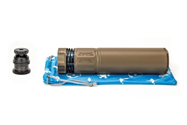 Griffin Armament DUAL-LOK 5 AM 5.56mm Nickel 625X/Inconel Suppressor - FDE, GADL556FDEAM-W, 631465976250