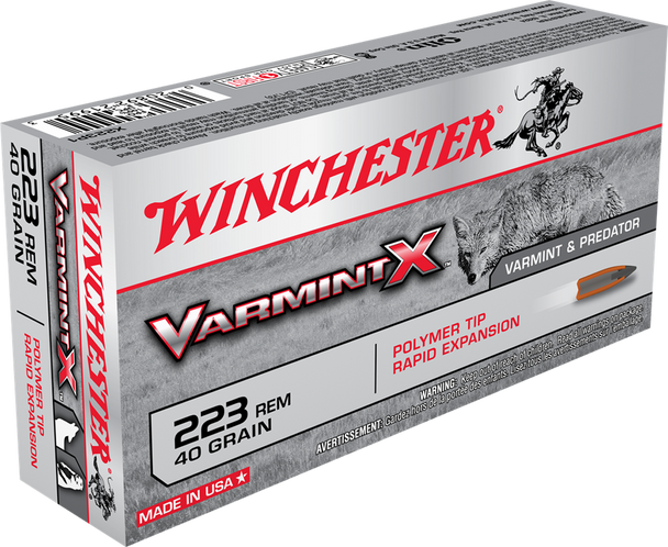 Winchester - Varmint X 223 Rem 40 gr Polymer Tip - 20 Rds 