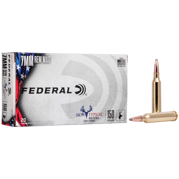 Federal Non Typical - 7MM Rem Mag 150Gr Soft Point - 20 Rds