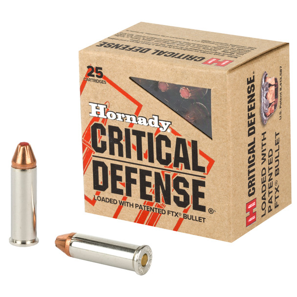 Hornady Critical Defense 38 Special 110gr FTX - 25rd Box