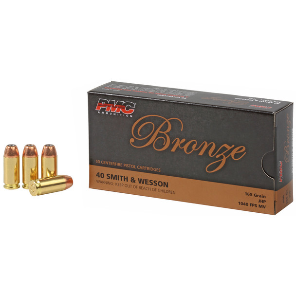 PMC Bronze - 40S&W 165 Gr JHP - 50 Rds