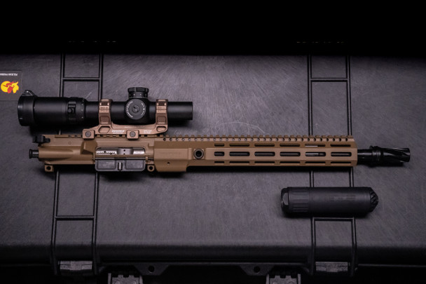 TRIARC 5.56mm 13.9" Complete Upper Receiver - FDE Anodized (Peanut Butter)