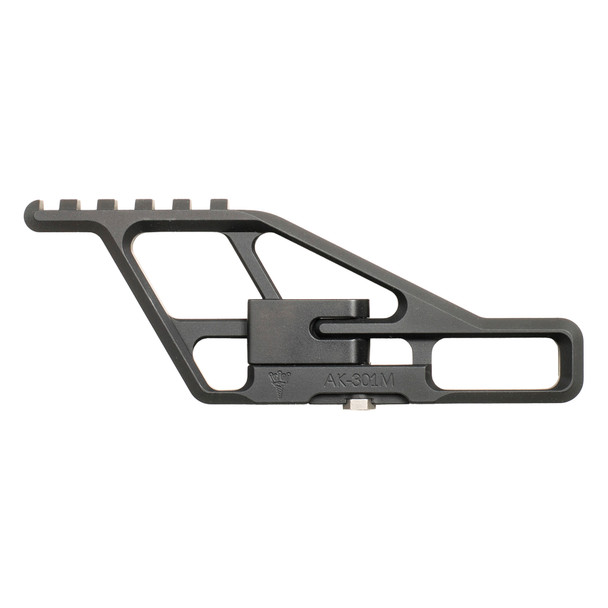 RS Regulate - Front Biased Lower, Modular Side Mount, Fits AKM Type Rifles, Matte Black, Not Compatible with Folding Stocks