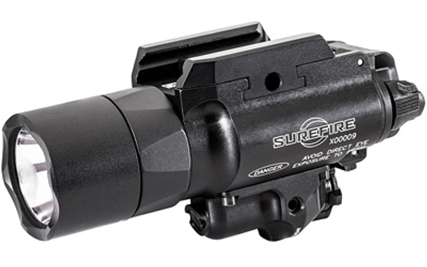 Surefire X400 Turbo Weaponlight w/Laser Fits Pistol and Picatinny 1000 Lumens Red Laser Matte Black (X400T-A-RD)
