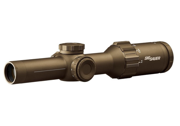 Sig Sauer TANGO6T - 1-6X24mm FFP Illuminated Riflescope - DWLR6 Reticle - FDE, SOT61239, 798681613786