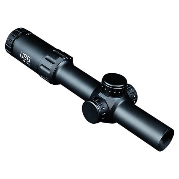 U.S. Optics TS-6X Riflescope 1-6x24mm, 30mm Tube, First Focal Plane, Digital Red Illuminated MS2 Reticle, Matte Black, TS-6X MS2 TS6XMS2