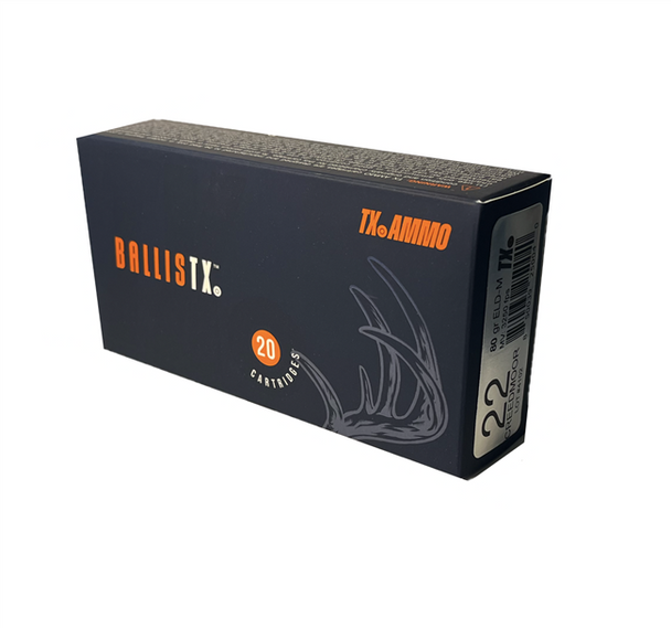 Texas Ammunition - 22 Creedmoor - 80 gr ELD Match (R-TXA-22C-80-ELD-M)