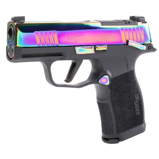 Sig Sauer P365X Optic Ready 9mm Pistol 3.1" Barrel - Rainbow Titanium, 365X-9-RBT-MS, 798681677856