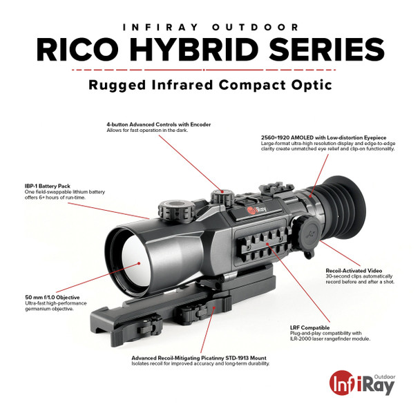 RICO HYBRID 640 3X 50mm Multi-function Thermal Weapon Sight

