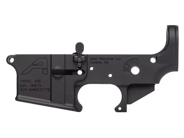 Aero Precision AR15 Ambidextrous Lower Receiver Anodized Black