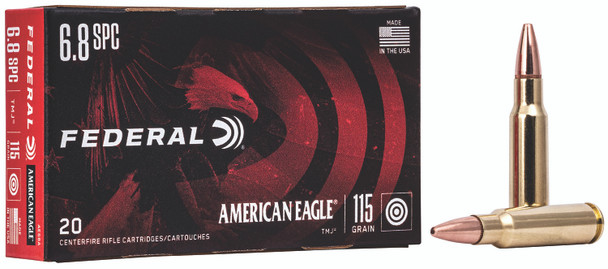 Federal American Eagle 6.8 SPC 115gr FMJ - 20rd Box