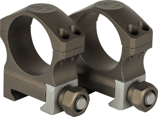 Nightforce 34mm 1.00" Medium UltraLite 6 Screw Dark Earth Ring Set (A679)