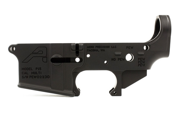 Aero Precision AR15 Stripped Lower Receiver Special Edition: PEW