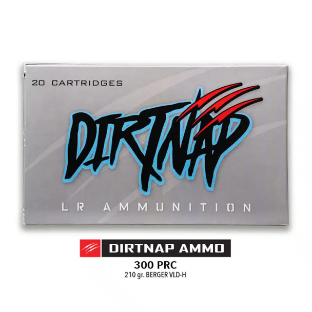 Fierce DIRTNAP Ammo 300 PRC 210gr Berger VLD-H