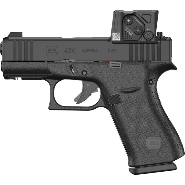 GLOCK G43x M.O.S. 9MM Pistol with Aimpoint COA Red Dot, PX4350B01FRMOS8A4, 764503064999