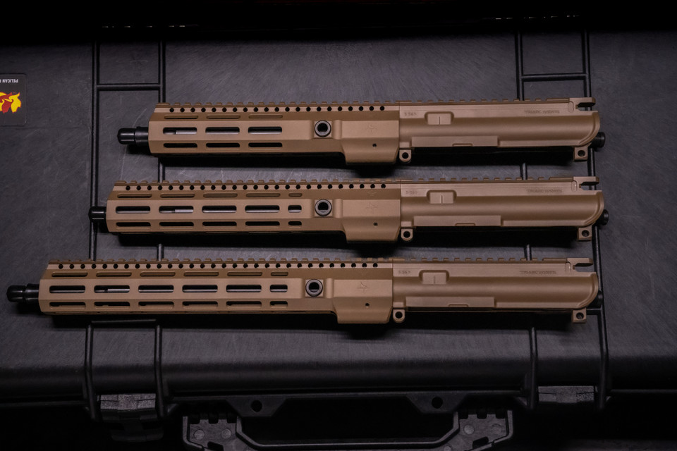 TRIARC 5.56mm 13.9" Complete Upper Receiver FDE Anodized (Peanut Butter)