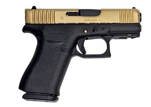 #LUV ガクト 9mm ゴールド Glock 43X FR 9mm Pistol Gold PVD High Polish Engraved