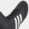 Adidas Box Hog 2 Boxing Boots Black & White Lace Up