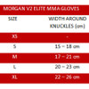 Morgan V2 Elite Leather MMA Gloves (without thumb)