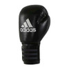 Adidas Performer Leather Boxing Gloves - Black/Black