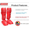 Wesing WKF Approved Shin and Instep (Red)