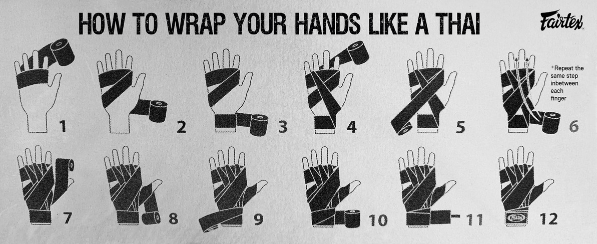 How to wrap your hands Thai style