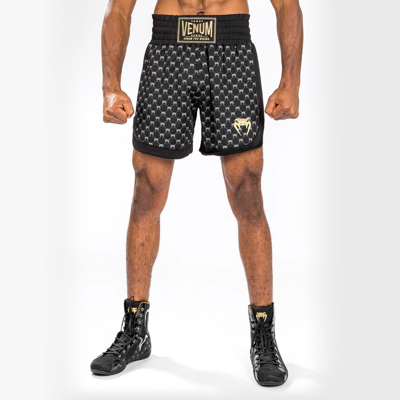 Venum Monogram Boxing Shorts (Black)