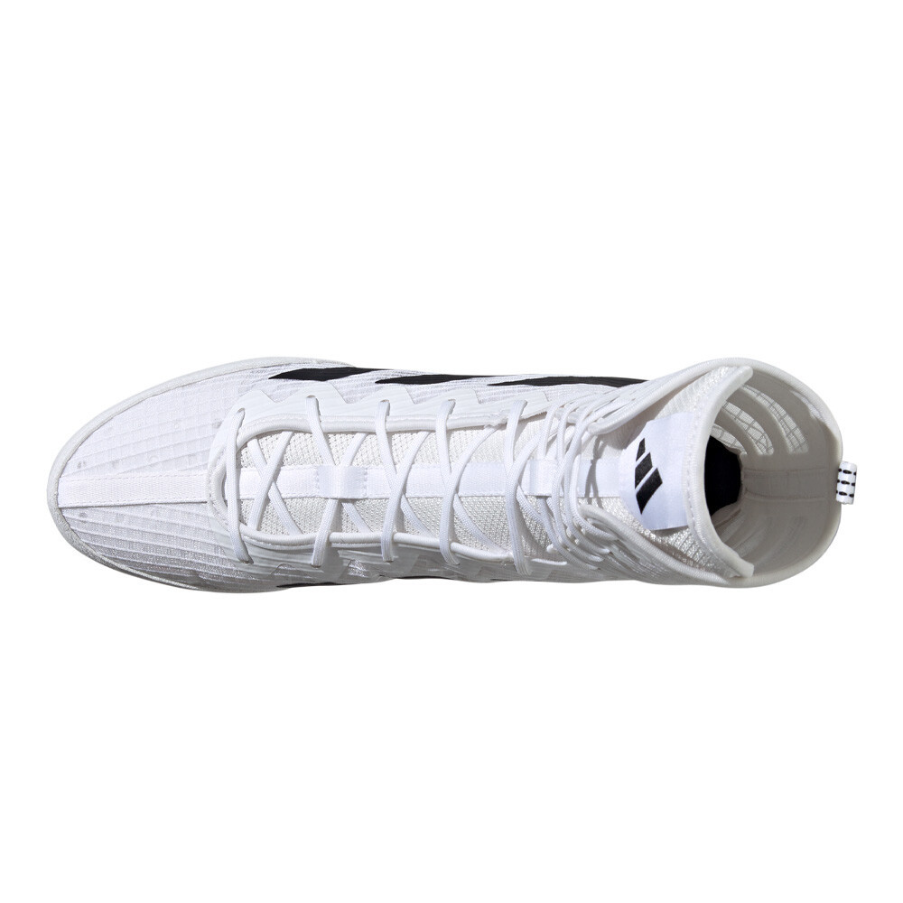 Adidas Box Hog 4 Boxing Shoes in White | Lightweight High-Grip Ring Footwear ZENJO Adidas Box Hog 4 Boxing Shoes in White | Lightweight High-Grip Ring Footwear ZENJO