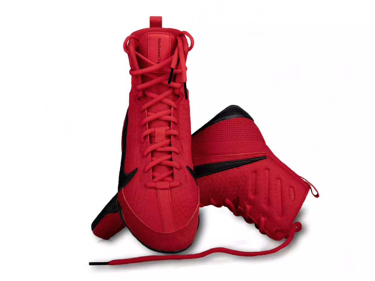 red nike boxing boots