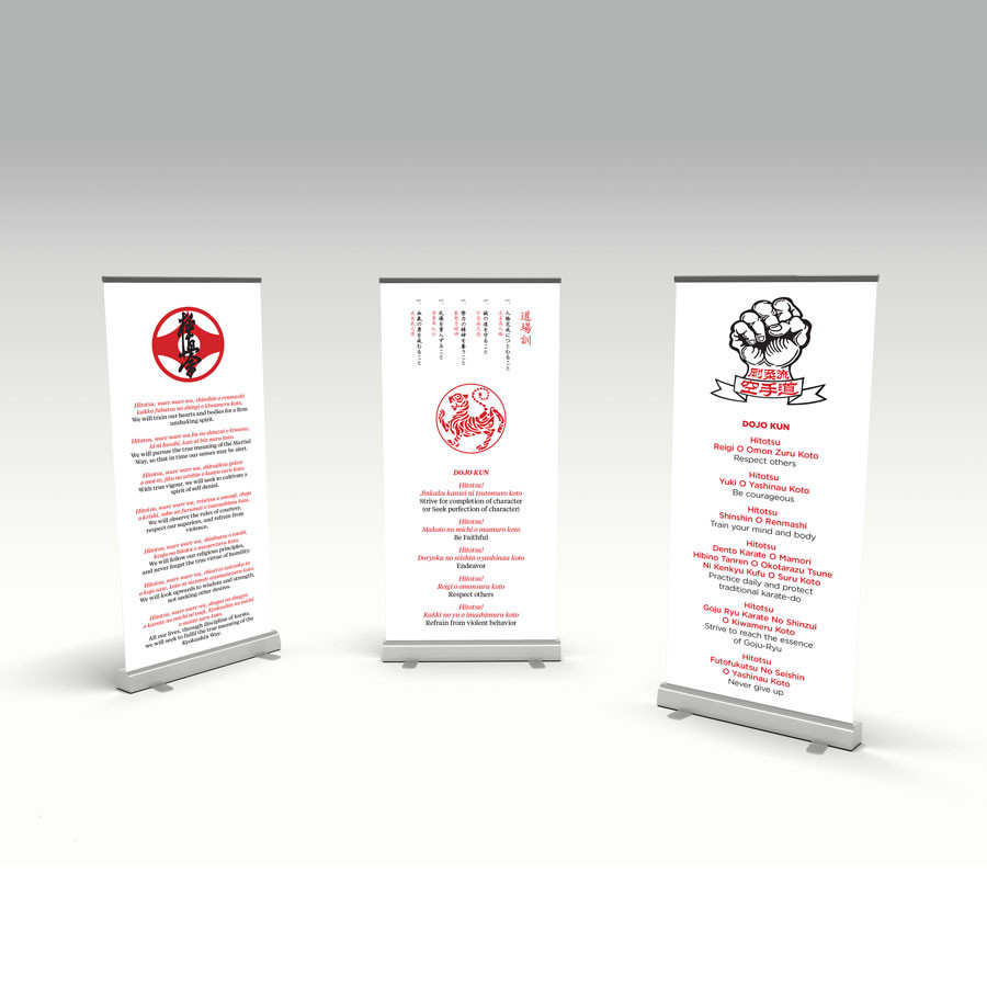 Dojo Banner Zenjo Martial Arts Supplies