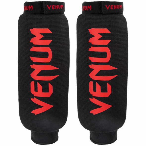 Venum Kontact Shin Guards (Red/Black)