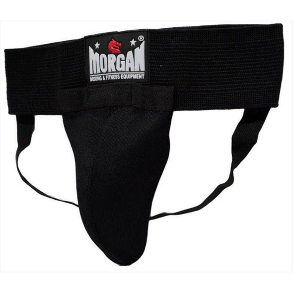 Morgan Classic Elastic Groin Guard - Black - side