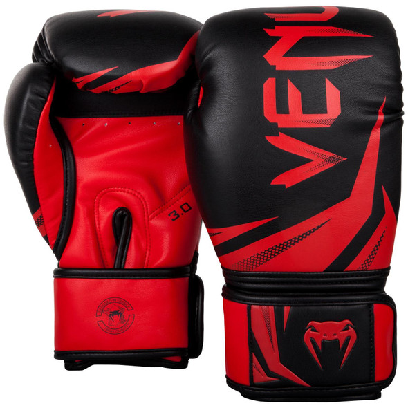 Venum Challenger 3.0 Boxing Gloves (Black/Red)