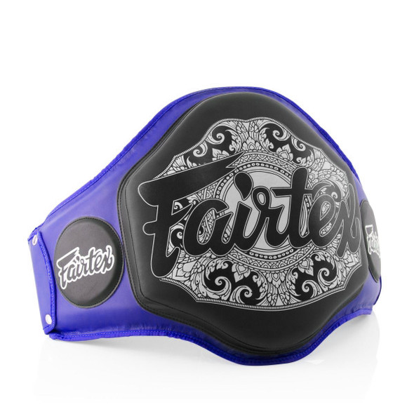 FAIRTEX-Genuine Leather The Champion Belt Chest Body Belly Protector Pad Guard 
