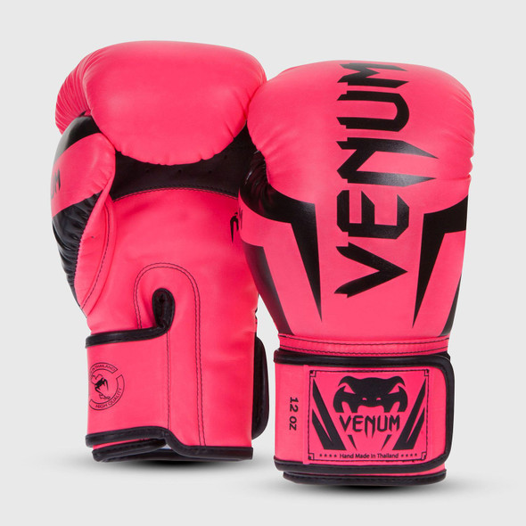 Venum Elite Boxing Gloves (Neon Pink)
