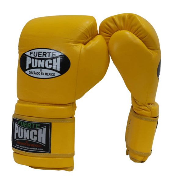 Punch Mexican Fuerte Elite Boxing Gloves - 16oz Yellow